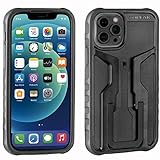 TOPEAK Nur RideCase, funktioniert mit iPhone 12/12 Pro, Halterungen, Sport, Schwarz/Grau (Mehrfarbig), Einheitsgröße, TRK-TT9868BG