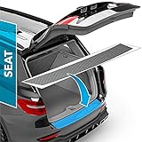 Auto Ladekantenschutz Folie für Leon ST 3 (III) 5F Facelift I 2017-2020 - Stoßstangenschutz, Kratzschutz, Lackschutzfolie - Carbon Optik Selbstkleb