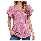 Herren Geripptes Langarmshirt v-Ausschnitt blusen sexy ferrini Pullover Pullunder Herren Damen v Ausschnitt Shirt NASA t-Shirt Crop thneed top Kobra Kai damenunterhemden EDC blusen(A2-Rosa,L)