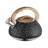 Klausberg Flötenkessel Wasserkessel 2.7L Wasserkocher Kessel Schwarz KB-7282