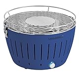 LotusGrill G-TB-34 Holzkohlengrill Serie 340, Blau, 38 x 38 x 26