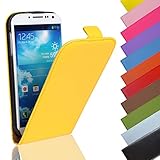 Eximmobile - Flip Case Handytasche für HTC One A9 in Gelb | Kunstledertasche HTC One A9 Handyhülle | Schutzhülle aus Kunstleder | Cover Tasche | Etui Hü