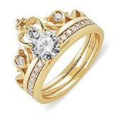 fohatu S925 Sterling Silber Krone Vvs Schnitt Moissanite Ring Mode Schnitt Halo Versprechen Verlobung Diamantringe Schmuck Geschenk Für Frauen,Silber,17