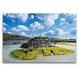 CALVENDO Premium Textil-Leinwand 120 x 80 cm Quer-Format Derrynane Beach, Ring of Kerry, Irland, Leinwanddruck von Matthias Klenk