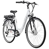 Adore Alu E-Citybike 28'' Valencia Weiß 250W Li-Ion 36V/13 Ah/468 Wh 7 Gäng