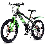 FLYFO Kinder Mountainbike 22 Zoll Unterschiedliche Geschwindigkeit Fahrrad MTB zum Jungen Mädchen Studenten Stoßdämpfendes Design Verbreiterter Kohlenstoffstahl Rahmen,A,22