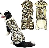 Idepet Hundemantel warme Jacke, reflektierende Haustier Fleece Weste Hoodie Outdoor Sport Hundegeschirr Jack