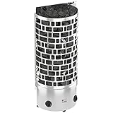 SAWO ARIES WALL ARI3 Elektrische Saunaofen 9,0 kW mit integrierte Steuerung (NB-Modell); Multispannung: entweder Einphasig oder 3-Phasig; Edelstahl Stand Saunaofen; ARI3-90NB-WL