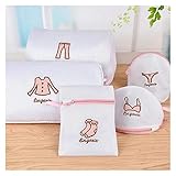 SSN Exquisite Stickerei Wäscherei-Beutel for Wäsche Socken Bra Lingerie Große Kleidung Unterwäsche Organizer Polyester Wäschenetz Wash Bag