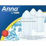 12 Anna Monomax Wasserfilter Kartuschen passend auch für Brita Classic, PearlC