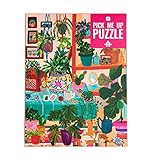 Talking Tables 1000 Stück Zimmerpflanzen-Puzzle-mit passendem Pflanzenplakat & Wissenswertem Blatt | Buntes illustriertes Design, Geburtstagsgeschenk, Geschenke für Frauen, Wandk