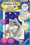 Ravensburger - Malen nach Zahlen Mini Format - Wolf Portrait - Kreativset - Acrylmalerei-Set - Entspannung - Kinder ab 7 Jahren - 28785