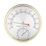 2 in 1 Sauna Hygrothermograph Thermometer Hygrometer Sauna Raum Zubehör für Häuser Büros Werkstatt Schulen Märkte Lag