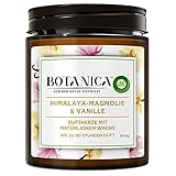 Botanica by Air Wick Duftkerze – Duft: Magnolie & Vanille – Nachhaltig hergestellt mit natürlichen Inhaltsstoffen – 500 g Kerze im G