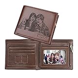 Individuelle Foto-Brieftasche für Männer, Personalisierte Gravur-Brieftasche, Personalisierte Geschenke für Männer, Ehemann, Vater und S