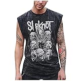 YunYoud ärmelloses Sport T-Shirt für Herren Atmungsaktives Mode Weste Herren Rundhals Tank Top Herren Vintage Y2k Tops ärmellos T Shirts Männer Tshirt Sportbekleidung Bluse Blusen Tanktops Crop Top