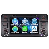 Android 10 Carplay Android Auto Dual-Tuner-Radio 2GB RAM+32GB ROM Bluetooth 5.0 Rohm-DSP DVD GPS In Dash Navigation für BMW E46 M3 325 3er 318 320 328 Rover75 OBD2 WiFi 4G-LTE