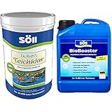 Söll 10073 Dr. Roth's Teichklar mikrobiologische Teichreinigung und Algenprophylaxe 1 kg - schadstoffabbauende Mikroorganismen & BioBooster Teichbakterien für klares Wasser rein biologisch 2,5