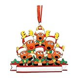 Rentier Familie Weihnachts Hängende Weihnachtsbaum Christbaumkugel Dekoration Ornament Elch Hirsch Familie 2021 Weihnachtsfeiertagsdekorationen Weihnachtsbaumschmuck
