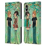 Head Case Designs Offiziell Zugelassen Wyanne Erste Liebe Großäugiges Mädchen Leder Brieftaschen Handyhülle Hülle Huelle kompatibel mit Apple iPhone XS Max