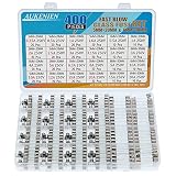 AUKENIEN 24 Werte 400 Stück Glassicherung Set 5x20 mm 0,25A 0,5A 1A 1,6A 2A 2,5A 3A 3,15A 4A 5A 6,3A 8A 10A 12A 15A 20A 250V 6,3x32 6x30 mm 0,5A 1A 2A 3A 5A 10A 15A 20A Glas Sicherungen S