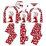 Mutter Weihnachten Schlafanzug Familien Pyjama Set Lang Fun-Nachtwäsche Herren Damen Jungen Mädchen Nachthemd Hausanzug Warmer Weihnachtsanzug Printed Home Kleidung Weihnachts-Pyjama W
