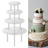 Tortenständer Tortenplatte, Wiederverwendbar Tortenstützen, Kuchenstützen für Gestufte Gestapelte Kuchen, zur Hochzeit Gebursttag Party Festival (9/12/16/20 cm)