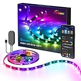 Govee RGBIC LED Strip, 2m Bluetooth LED Streifen steuerbar mit App, LED TV Hintergrundbeleuchtung Sync mit Musik, USB-Betrieb, für TV, PC, Deko, Party