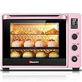 42L Elektrobacköfen ，Profession Over Range Toaster Backofen Mit Emaille-Einlage Und Staub Dutch Oven ，Rotisserie Konvektions-Digital-Ofen Mit Bake Broil ，Pink Nü
