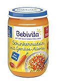 Bebivita Schinkennudeln mit Gemüse-Allerlei, 6er Pack (6 x 220 g)