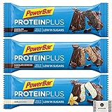 PowerBar Protein Plus Riegel Mixbox Kennenlernpaket - Low Sugar Eiweißriegel - nur 107 kcal - GRATIS Womanda Traubenzucker (18x35g)