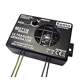 Kemo M071N Ultraschall-Ungeziefer-Scheuche 12 V/DC. Sirenenartig pulsierende, aggressive Ultraschalltöne. Gegen Nagetiere, Insekten, Wild & Vögel. Frequenz zwischen 8 - 40 KH