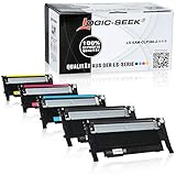 5 Logic-Seek Toner kompatibel für Samsung Xpress C410W CLP-365/SEE CLP-365 360 CLX 3300 3305 FN FW Xpress C 460 FW Series - CLT-K406S CLT-C406S CLT-M406S CLT-Y406S - Schwarz je 1500 Seiten, Color je 1000 S