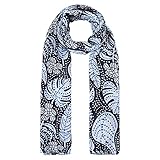 CODELLO Damen Schal, Ultraweich | Plakativer Blüten-Print | 100% recyceltes Polyester | 70 x 180