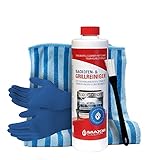 Maxxi Clean Backofenreiniger 500-ml Gel Paste inkl. Backofen- und Grillreiniger Pinsel | löst hartnäckigste Verkrustungen, reinigt selbsttätig - ohne aufheizen - ohne Gerüche + Bonus Antibac F