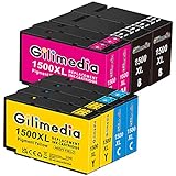 Gilimedia PGI-1500XL Multipack Ersatz für Canon 1500XL PGI 1500 Druckerpatronen für Canon Maxify MB2750 MB2150 MB2350 MB2050 MB2755 MB2300 MB2000 MB2155 (2 schwarz, 2 Cyan, 2 Magenta, 2 gelb)