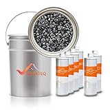 Steinteppich Set 10qm in Schwarz - 100kg Marmorteppich Nero Ebano + 6kg Harz B