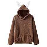 Generic Damen Casual O-Neck Kontrastfarbe Langarm Top Pullover Sweathir Damen Oberteile Schulterfrei Sweatshirt T-Shirt Langarm Shirt Bluse Tops Tunika Damen Winter Knielang Long Sw