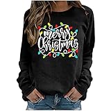 Lomelomme Ugly Christmas Sweater Damen Hässlicher Weihnachtspullover Weihnachten Pullover Weihnachtspulli Weihnachtsshirt Jumper Weihnachts Pulli Frauen Xmas Sweatshirt Teenager Mädchen Ob