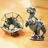 Frühlingsgarten Hand gezeichnete lebhafte Rasen Godzilla, Dinosaurier Essen GNOME Garten Kunst im Freien für Patio, Rasen, Hof Kunst Dekoration, Garten Gnom Statuen im Freien Dekor (A)
