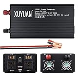 FHISD 1200W （Peak 2400W） Pure Sine Voltage Converter Inverter 12V / 24V to 230V Converter Pure Sine Power Inverter with USB Charging Connection and Direct C