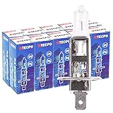 TecPo 10x H1 Birnen Glüh-Birne Halogen Autolampe 12V 55W Glüh-Lampe P14,5S