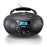 Karcher RR 5028D tragbares CD Radio (CD-Player, DAB+ Radio, Bluetooth, Batterie/Netzbetrieb, USB) schw