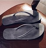 NISHIWOD Hausschuhe Pantoletten Slipper Damen Herren Herren Flip Flops Flache Bequeme Strandschuhe Weicher Boden rutschfeste Hausschuhe Hochwertige Pu Herren Hausschuhe 9,5 G