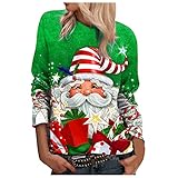 Weihnachten Karierte Jacke Damen Oversize Rollkragen langes Shirt XXL Longshirt Damen große größen Rollkragen abnehmbardamen Kurzarm damskie bluzki i tuniki Gudrun sjöden hemdbluse Damen W