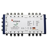 Atemio AMS 516 E Multischalter ECO-Line, 16 Teilnehmer / Receiver (UHD, 4K, HDTV, kein Netzteil, Stromsparend) Weiß/B