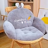 ZDSS Stuhlauflage Dicke Stuhlkissen mit Rückenteil,Einteiliges Stuhlkissen,Warm Sitzauflage Sitzpolster für Gartenmöbel Wie Hochlehner Gartenstuhl angenehme Polsterauflage für Büro Auto und S