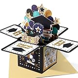 Kesote Karte Prüfung Bestanden Glückwunschkarte Pop Up 3D Grußkarte Abschluss 2022 Bachelor Doktor Examen Master Arzt Ab