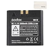 Godox VB18 Akku Batterieaustausch, Gleichstrom 11.1V 2000mAh Lithium-Batteriepack V860II V850 V860C V860N Speedlite Flash für Godox V860IIS Godox V860IIC Zubehö