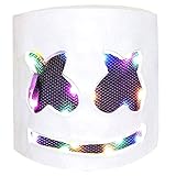 Miminuo DJ-LED-Maske, Musik, Festival, leuchtende Helm-Maske, Vollkopf-Maske, Halloween-Kostüme, Cosplay, Party-Requisiten (leuchtet nicht blinkend)